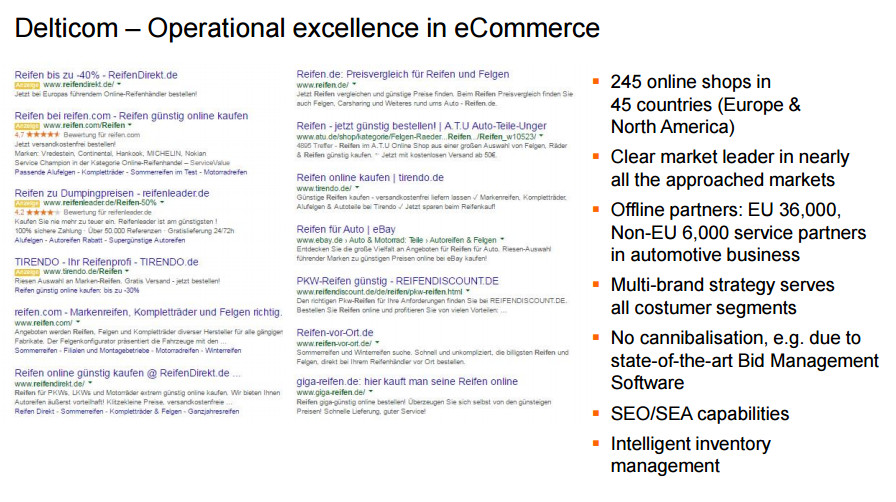 Operational Excellence im E-Commerce - Quelle: Delticom