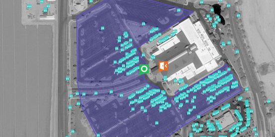 Parkplatz-Analyse via Satelliten-Aufnahme von Orbital Insighs