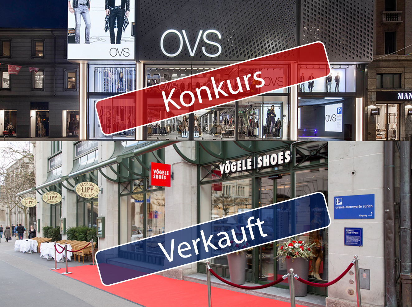 Ausgevögelet im Schweizer Modehandel; Charles Vögele Retter OVS meldet Nachlassstundung an, Vögele Shoes nach Polen verkauft.