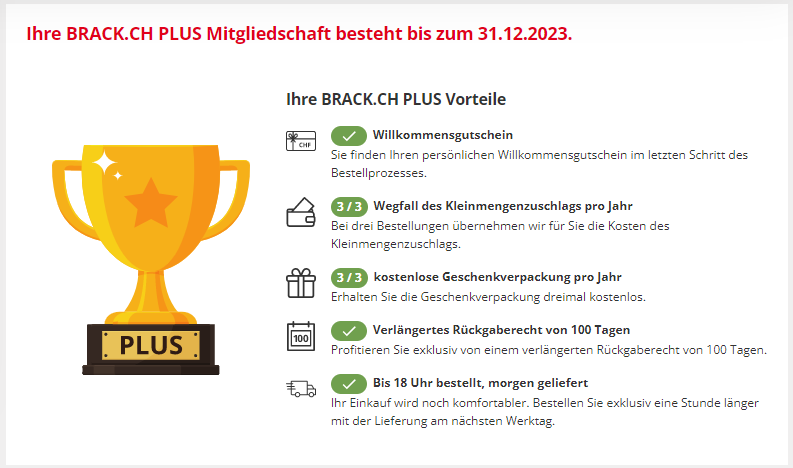 Brack.ch lanciert neues Treueprogramm